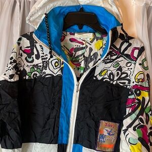 AVVENTURA BY SORRY The Big Jump Hooded Windbreaker Jacket Men’s Small Made Italy